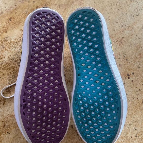 Vans hitop shoes Flour Shop x Super ComfyCush Sk8-Hi Rainbow size mens 5.5 - Picture 4 of 7